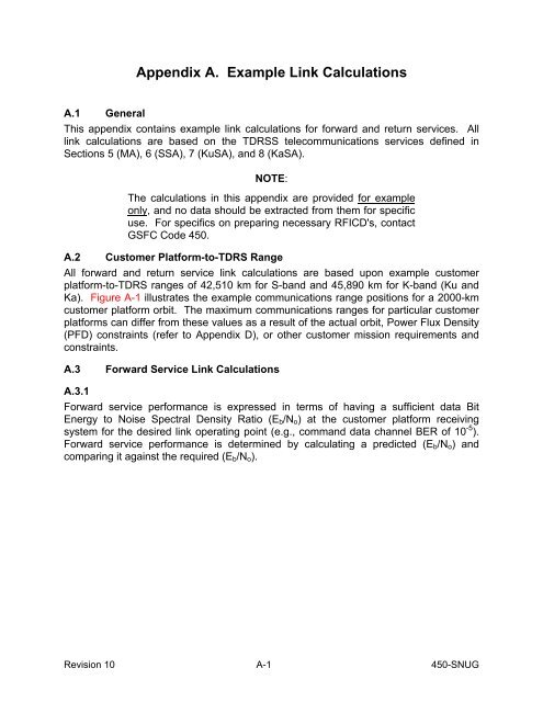 SN User's Guide - ESC Home - NASA