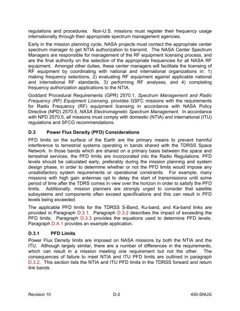 SN User's Guide - ESC Home - NASA