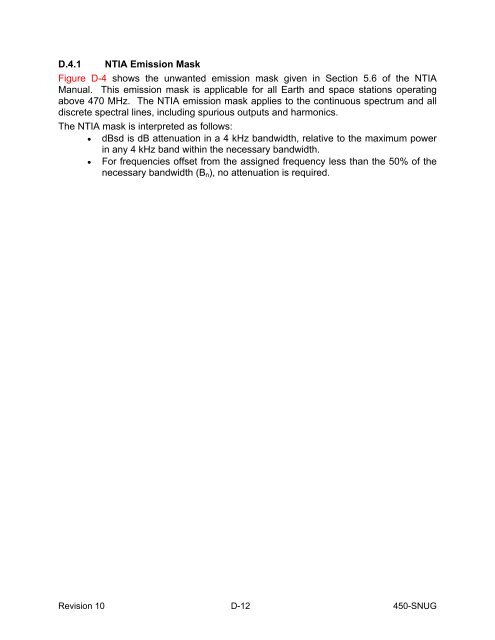 SN User's Guide - ESC Home - NASA