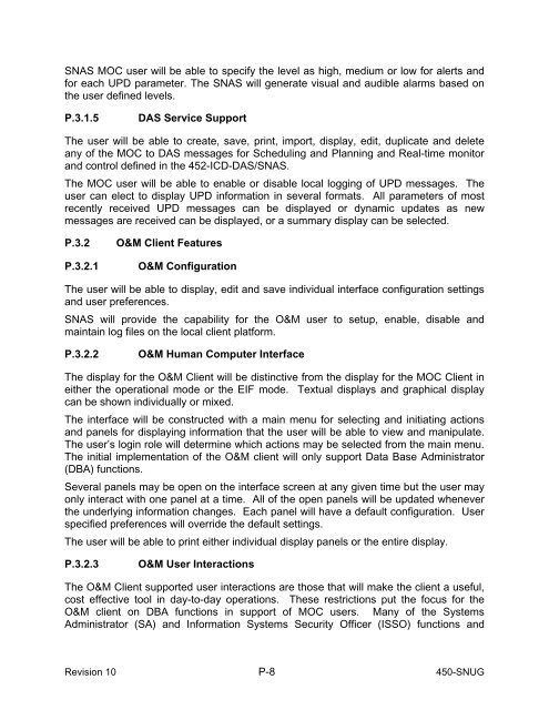 SN User's Guide - ESC Home - NASA