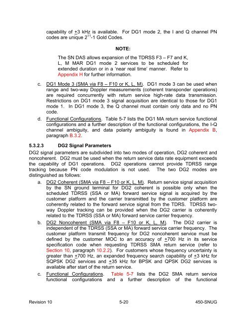 SN User's Guide - ESC Home - NASA