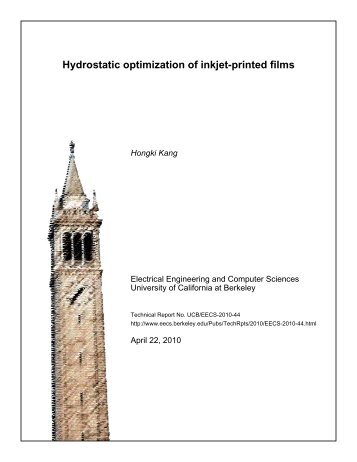Hydrostatic optimization of inkjet-printed films - Electrical ...
