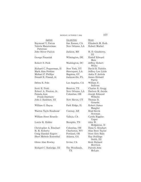 OCTOBER TERM 2002 Reference Index Contents: - Supreme Court ...