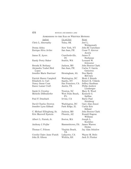 OCTOBER TERM 2002 Reference Index Contents: - Supreme Court ...