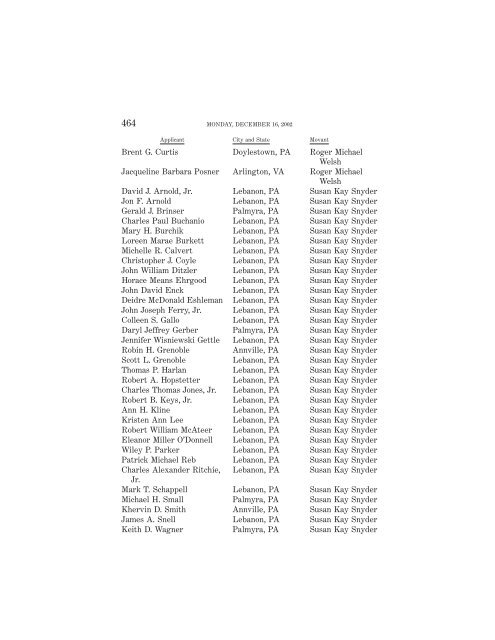 OCTOBER TERM 2002 Reference Index Contents: - Supreme Court ...