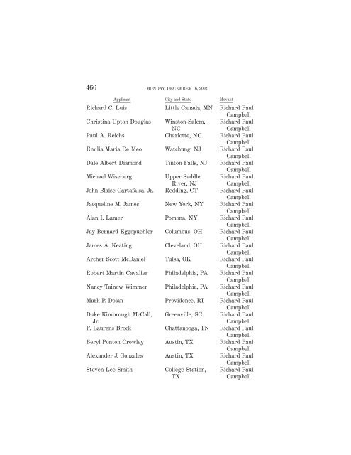 OCTOBER TERM 2002 Reference Index Contents: - Supreme Court ...