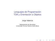 Lenguajes de Programación TDA y Orientación a Objetos