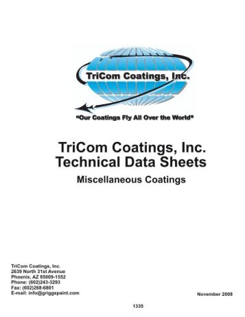 Miscellaneous Coatings - TriCom Coatings, Inc.