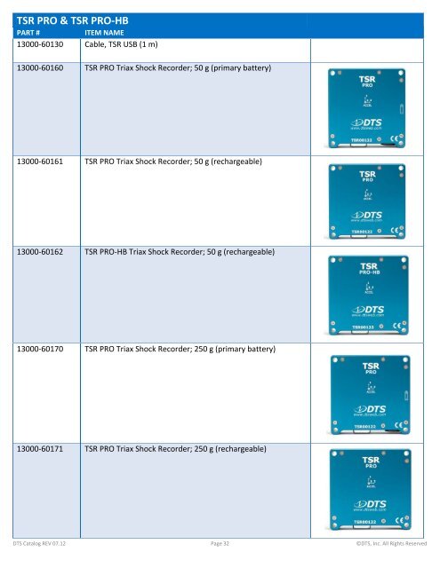 PRODUCT & ACCESSORY CATALOG - Diversified Technical Systems