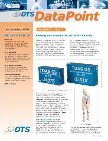 Exciting New Products in the TDAS G5 Family - Diversified ...