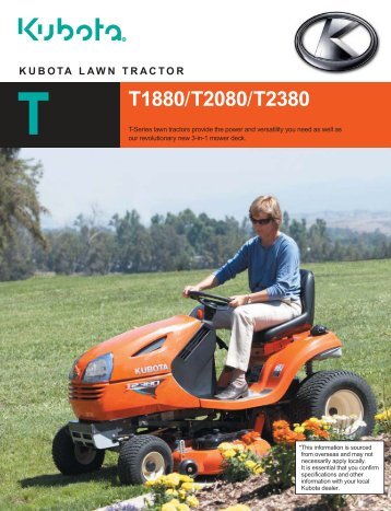 T1880/T2080/T2380 - Kubota