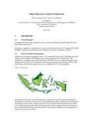 Improving water security in Indonesia 1 Introduction - Tecniberia