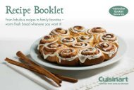 Recipe Booklet - Cuisinart.com
