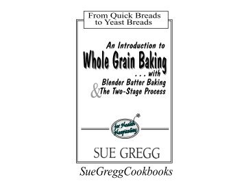 Whole Grain Baking - Sue Gregg Cookbooks