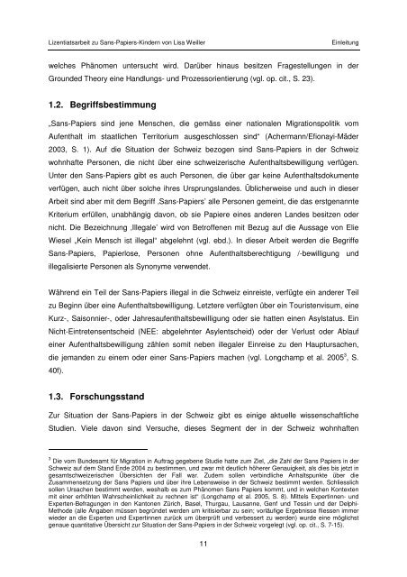 Sans-Papiers-Kinder Interview-Manual - Schweizerisches Rotes Kreuz