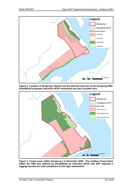 A Supplemental HCVF Assessment on the Sumatran Tiger ...