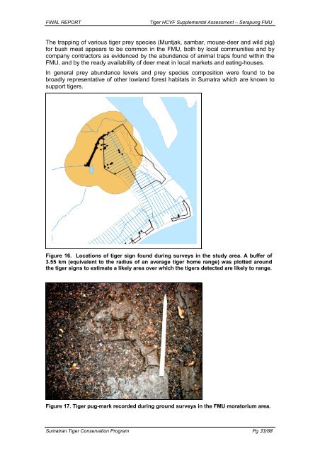 A Supplemental HCVF Assessment on the Sumatran Tiger ...