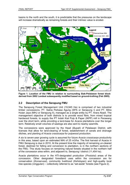A Supplemental HCVF Assessment on the Sumatran Tiger ...