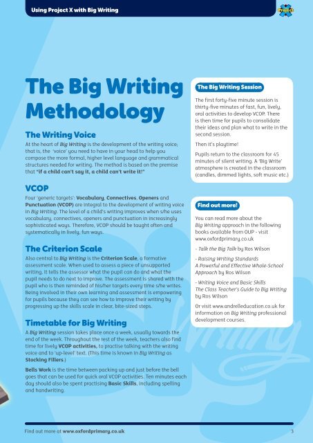 Big Writing - Oxford University Press