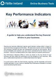 Key Performance Indicators - Failte Ireland