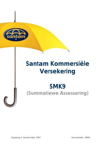 Santam Kommersiële Versekering SMK9