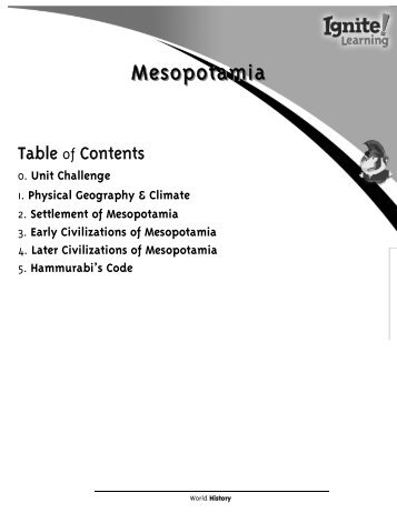 Settlement of Mesopotamia Mesopotamia - Ignite!