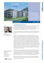 Newsletter März 2008 (1.2 MB) - Redinvest Immobilien AG