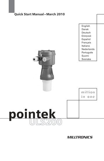 Siemens Pointek ULS200 Quick Start Guide - 2010-March - Lesman ...
