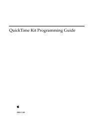 QuickTime Kit Programming Guide - filibeto.org