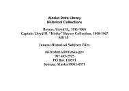 Bayers Collection, 1898-1967 Juneau Historical Subjects Files