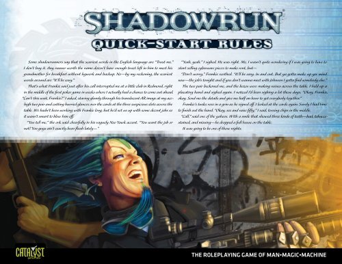 Shadowrunners : r/Shadowrun