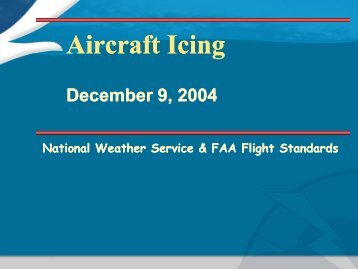 Aircraft Icing - National Weather Service Southern Region ...
