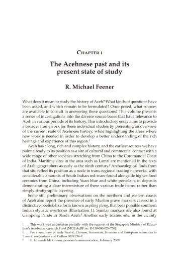 The Acehnese past and its present state of study R. Michael ... - kitlv