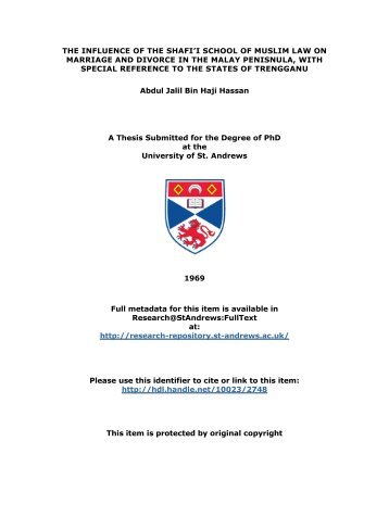 A. J. B. H. Hassan PhD Thesis