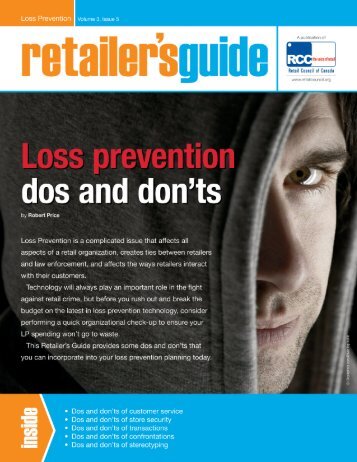 Loss Prevention Dos and Don'ts - Retail Council of Canada