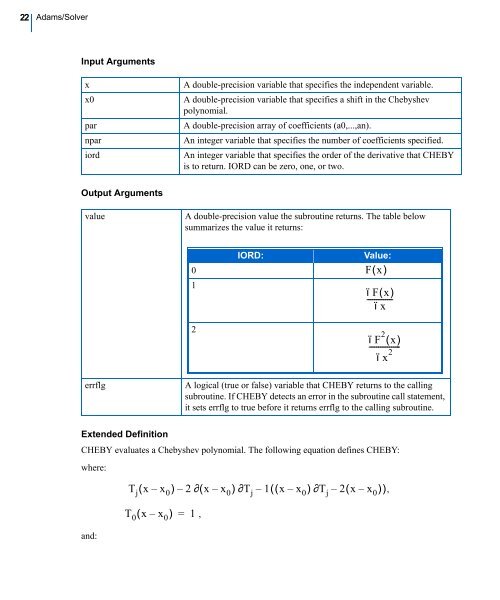 Welcome to Adams/Solver Subroutines - Kxcad.net