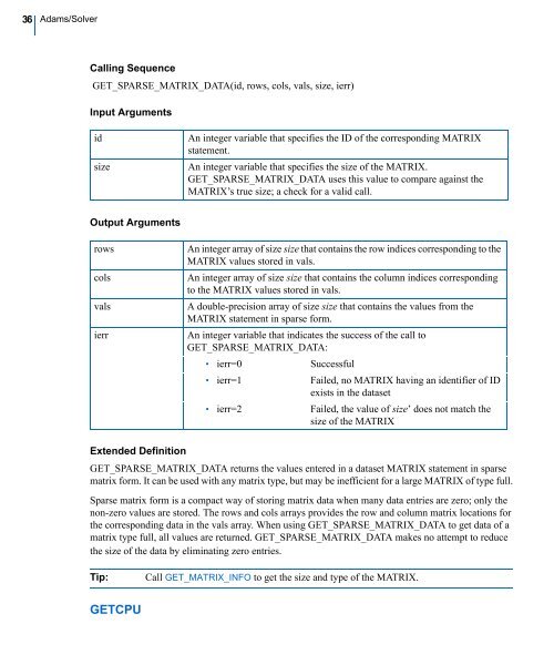 Welcome to Adams/Solver Subroutines - Kxcad.net