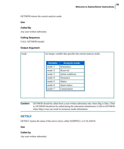 Welcome to Adams/Solver Subroutines - Kxcad.net