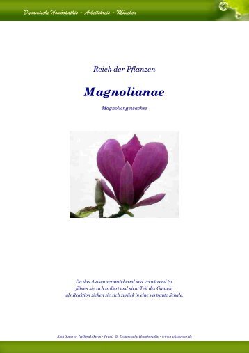 Magnolianae - Ruth Sagerer