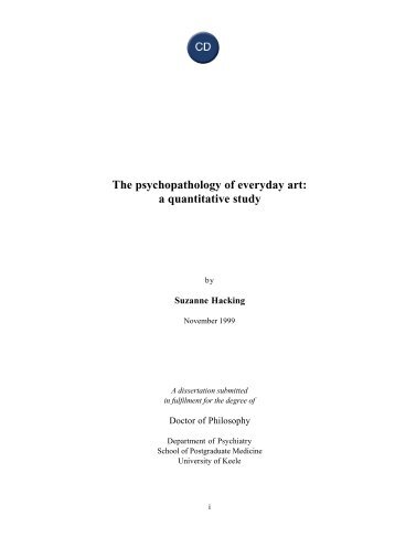 The psychopathology of everyday art: a quantitative Study - World ...