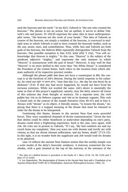 Reading akkadian PRayeRs & Hymns An Introduction
