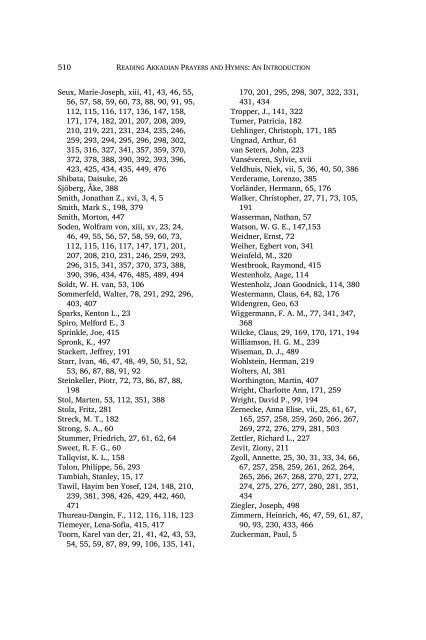 Reading akkadian PRayeRs & Hymns An Introduction