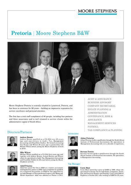 Pretoria | Moore Stephens B&W