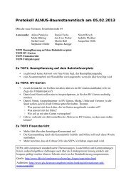 Protokoll ALNUS-Baumstammtisch am 05 - Alnus Eberswalde