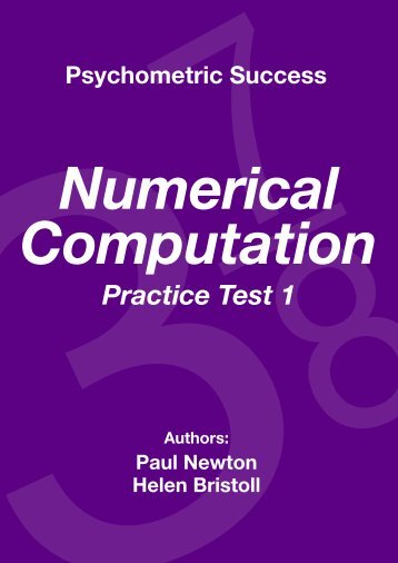 Numerical Computation - Practice Test 1 - Psychometric Success