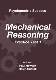 Mechanical Reasoning – Practice Test 1 - Psychometric Success