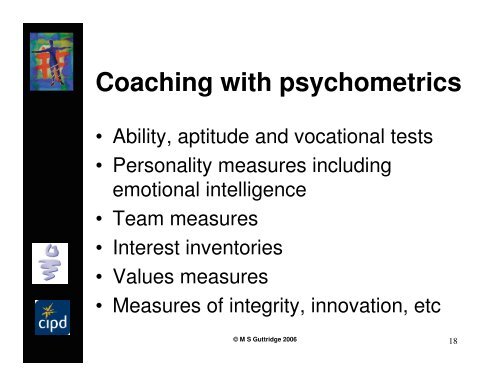 adding value to coaching with psychometrics - Smith Guttridge