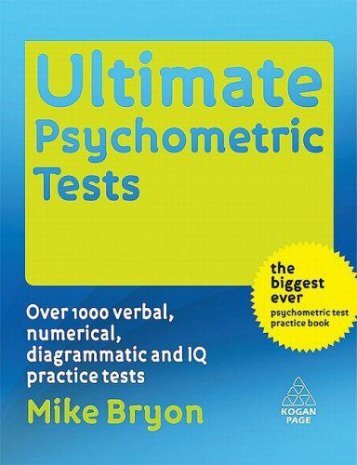 Ultimate Psychometric Tests: Over 1000 Verbal ... - uri=nurize