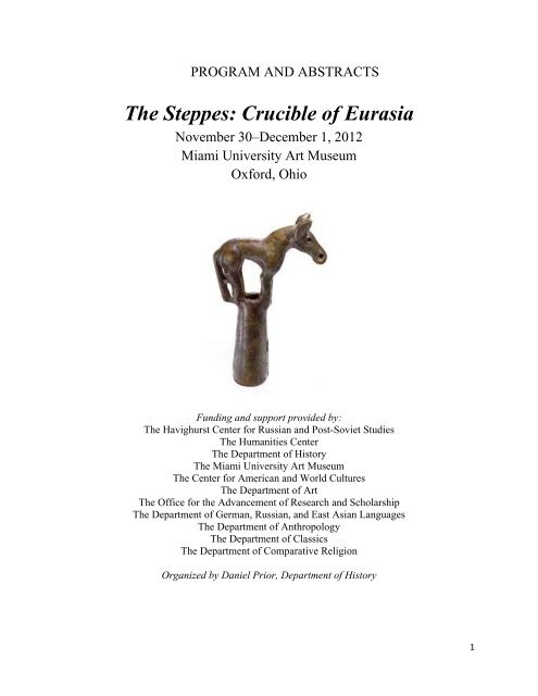 The Steppes: Crucible of Eurasia - units.muohio.edu - Miami University
