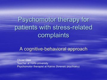 Psychomotor therapy for patients with stress-related complaints